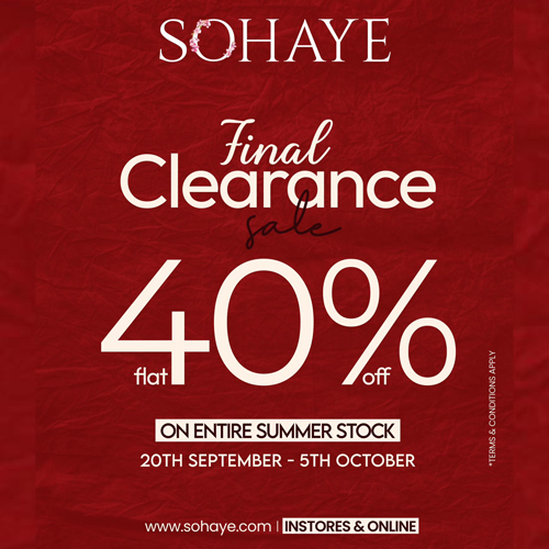 sohaye clearence sale